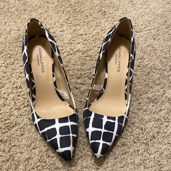 Adam Lippes for Target black white heels 9 - Picture 1 of 7
